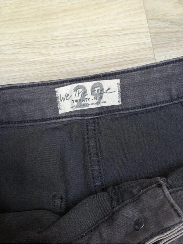 NEW Free People Just Float On Flare Jeans Smokestack 70s Boho Bell Bottom - Image 2