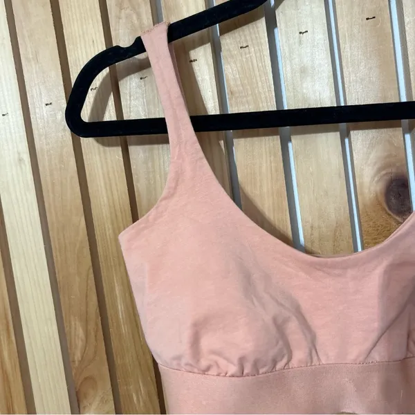 KOTN Organic Cotton Bralette Wireless Unlined Peach Size XS - Image 3