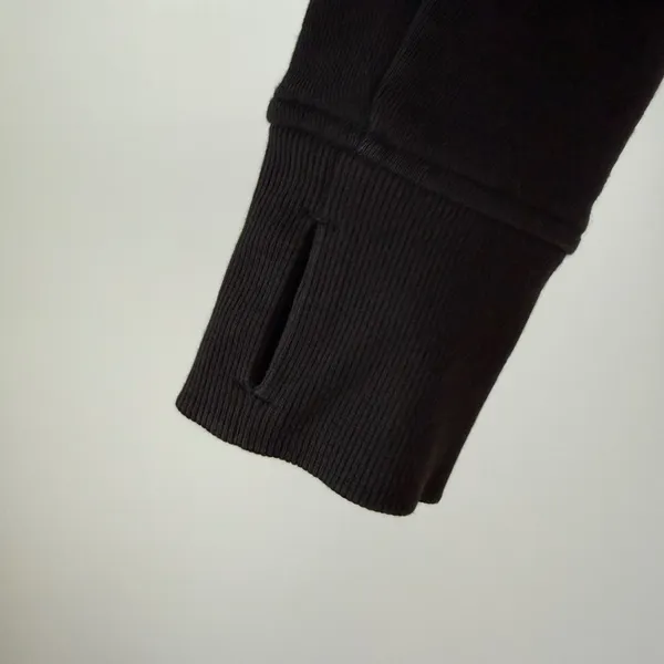 Lululemon Cotton Scuba Oversized Full Zip Hoodie Relaxed Sporty Chic Black M/L - Image 7