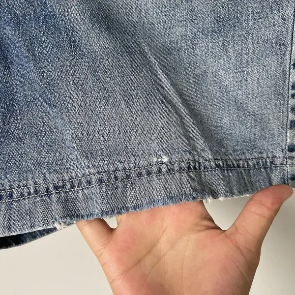Riders By Lee Vintage Denim High-Rise Shorts 100% Cotton Blue Women's Size 10 - Image 5