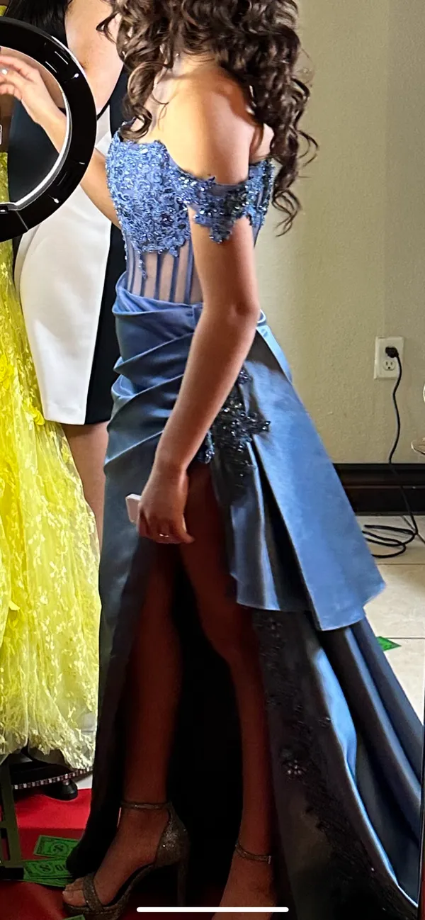 Prom Dress / Formal Blue Size XS - Image 3