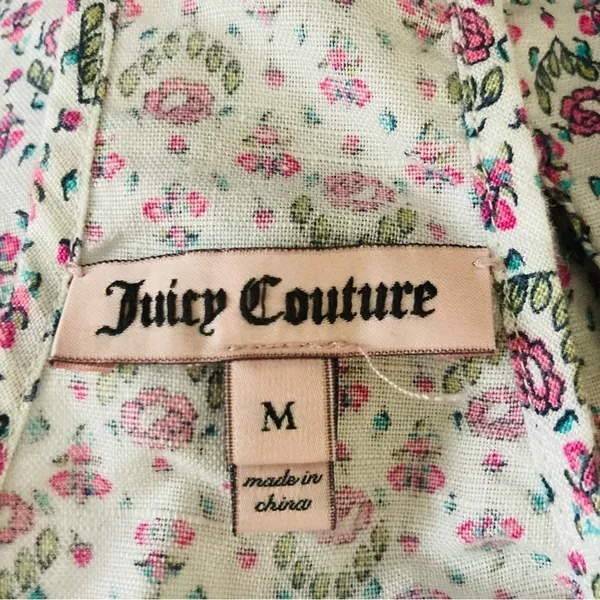 Juicy Couture linen cotton blend relaxed mini dress. Size medium. - Image 3