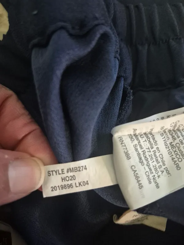 Madewell Huston navy blue professional Pull-On Crop Pants Womens Size Large - Image 6