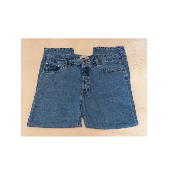 Everlane The Summer Slouch Jean Organic Cotton Blue High Rise Straight Leg 31 - Image 5