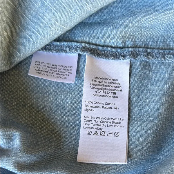J. Crew Blue Button-Front Ruffle Blouse - Image 12