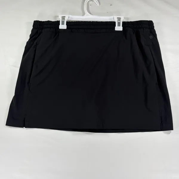 Tommy Bahama IslandZone Black Active Skort Large Pineapple Logo Pockets Golf - Image 2