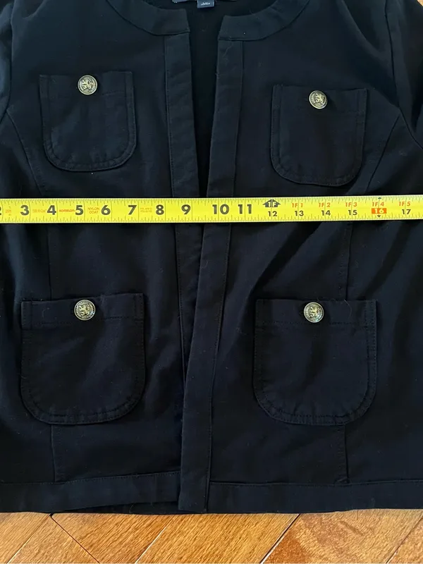 Tommy Hilfiger Black Military Jacket with Gold-Tone Buttons - Image 7