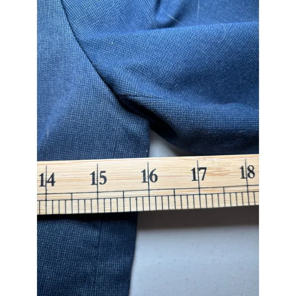 Banana Republic‎ Navy Blue 2-button Blazer Jacket 0 Lined Cuff Interview Office - Image 6