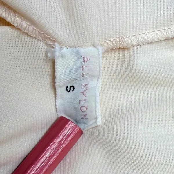 Vintage Shadowline Night Gown Lingerie Slip Dress Lace Detail Cream Size Small - Image 5