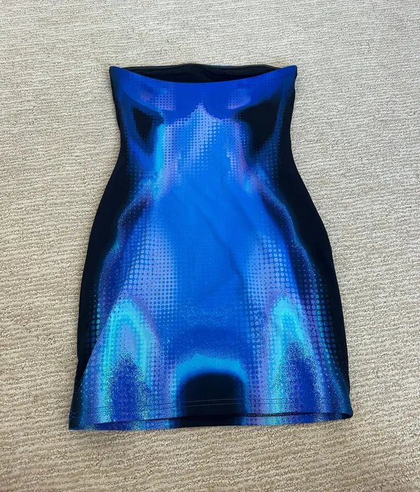 White fox Mini Dress - Image 3