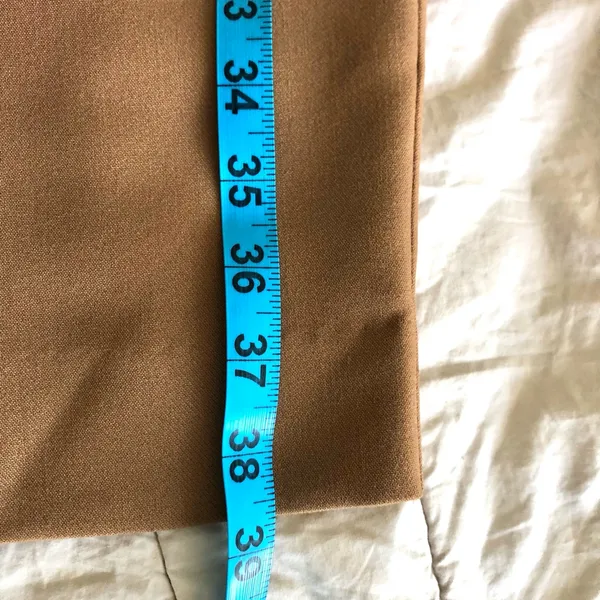 Abercrombie & Fitch Straight Leg Pants in Camel Tan - Image 10