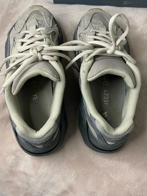 Adidas Yeezy Boost 700 V2 Tephra Gray Low Top Suede Sneakers Mens Size 6.5 - Image 6