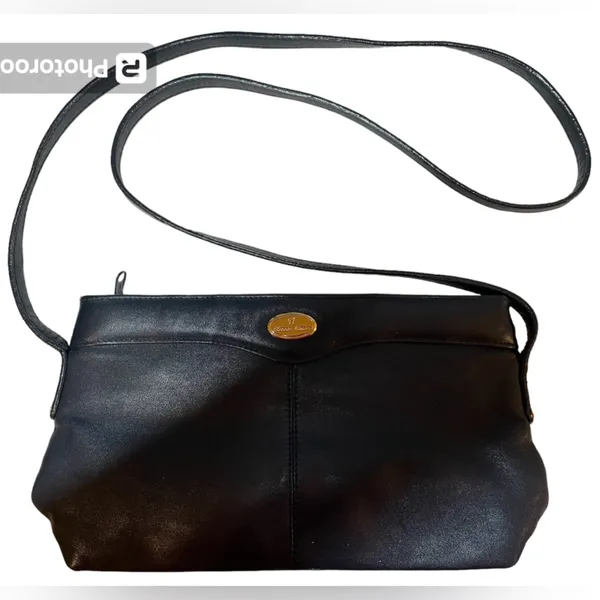 ETIENNE AIGNER Navy Leather Shoulder Bag Blue - Image 2