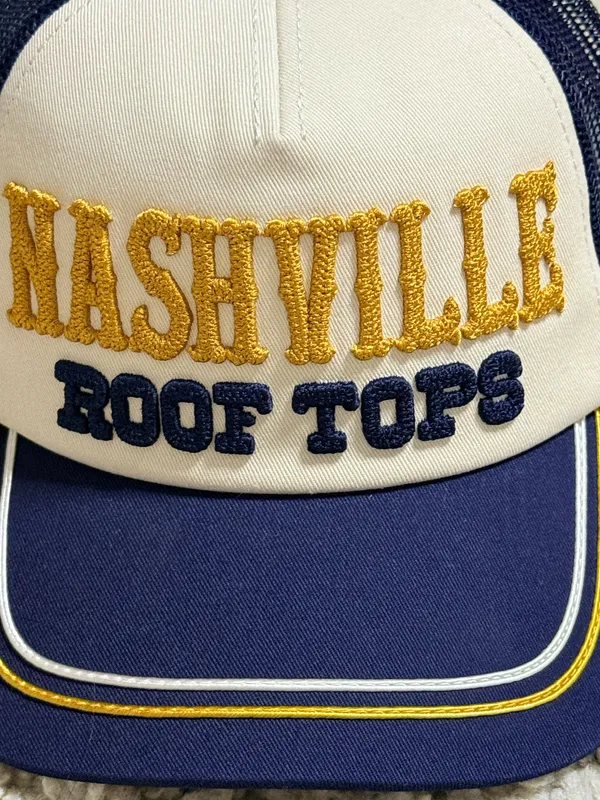 New American Needle “ Nashville Rooftops” Embroidered Trucker Hat - Image 3