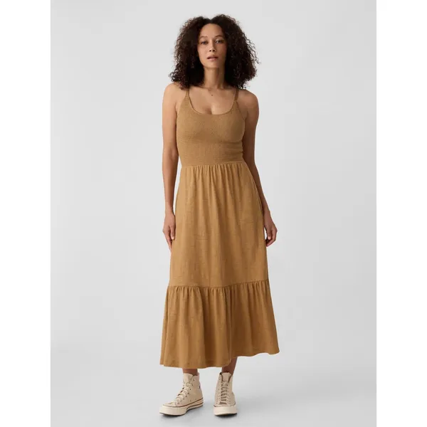 Gap - ForeverSoft - Smocked Midi Dress - Brand New! - Image 3