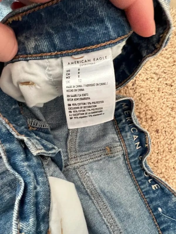 American Eagle Outfitters Acid Wash Mom Shorts - Image 4