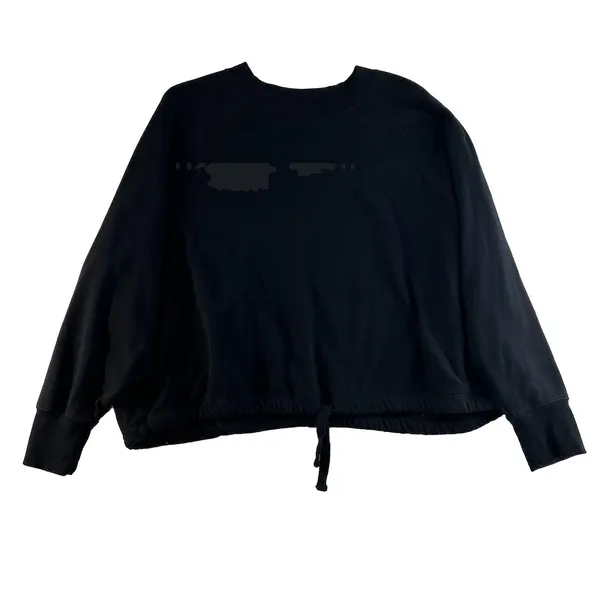 Old Navy Active XL Sweatshirt Loose‎ Dolman Sleeve Drawstring Hem Black Jack - Image 2