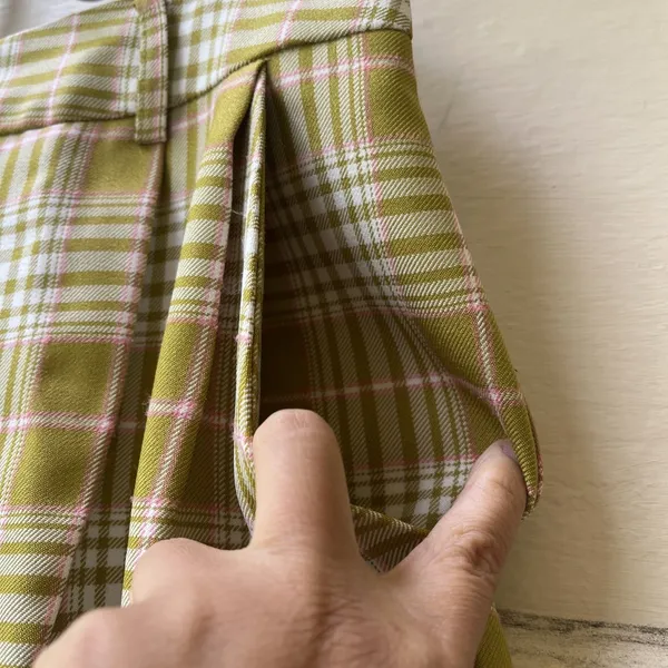 ASOS Plaid Pants Sz 6 Green Preppy Mod Retro Punk Skate Rocker Grunge Emo Ankle - Image 3