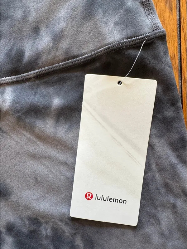 Lululemon Align High Rise 25” Diamond Dye Pitch Grey Graphite Grey Size 14 NWT - Image 5