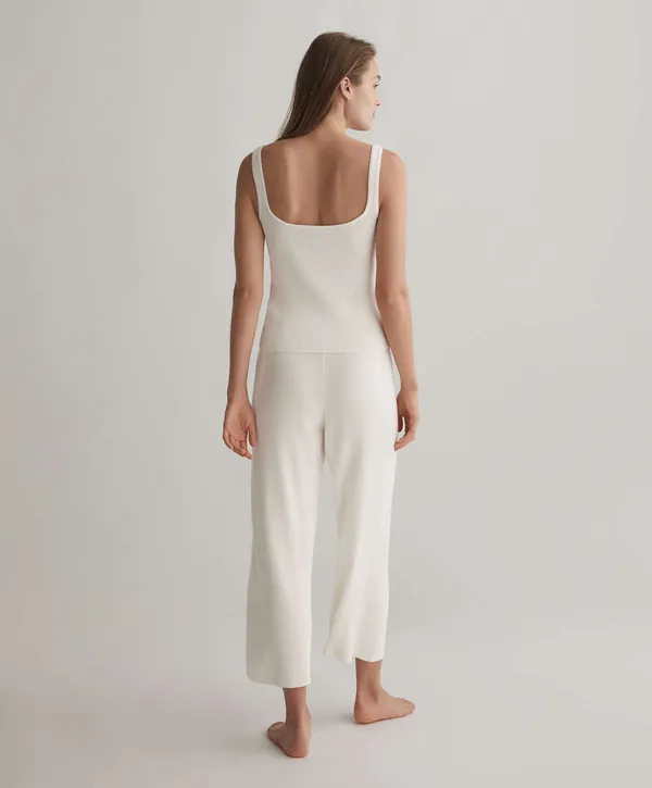 Oysho knitted high waist Cream pants - Image 5