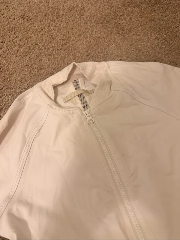 lululemon athletica White Zip-Up Jacket with Breathable Mesh - Image 7