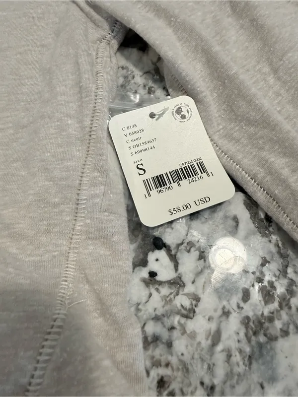 NWT Intimately Free People Henley Top Small Oatmeal Long Sleeve Boho - Image 4