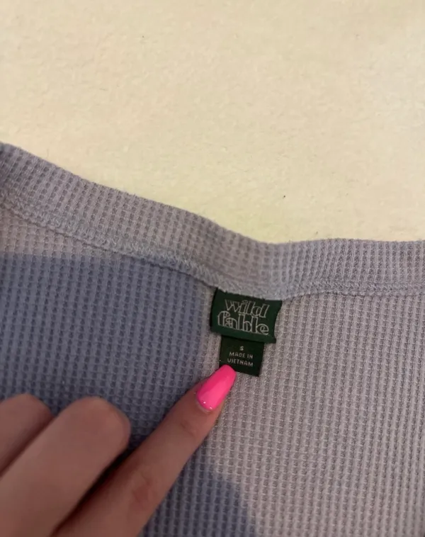 Light Purple Henley Tank Wild Fable - Image 2