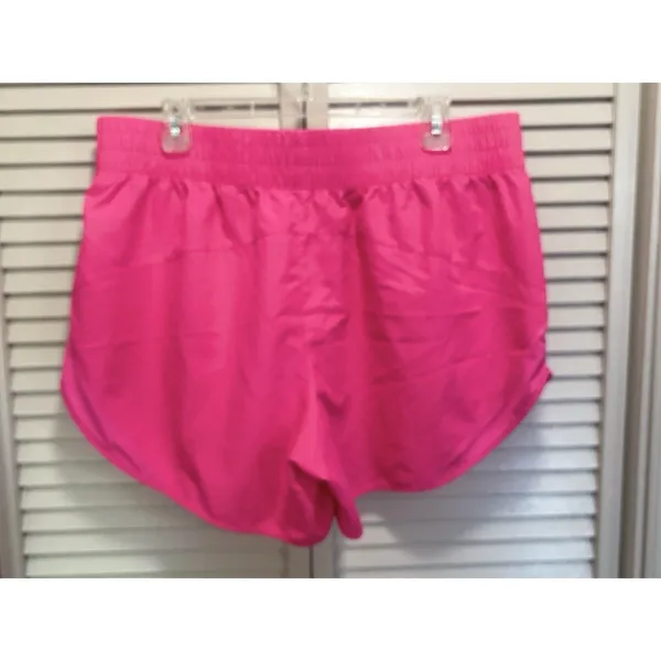 AVIA Shorts Women Running Active Gym Sport Pull On Size XL Lined Hot Pink Logo‎ - Image 4