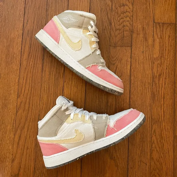 Nike Air Jordan 1 Mid Pastel Grind - Size Women’s 6 / Youth 4.5 - Image 6