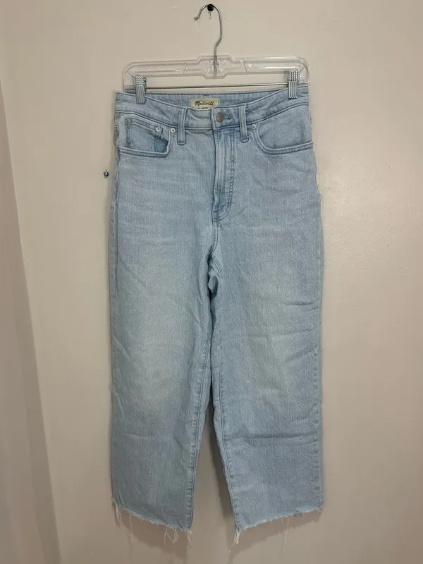 Madewell The Curvy Perfect Vintage Wide Leg Crop Jean Altoona Wash Size 28 - Image 2
