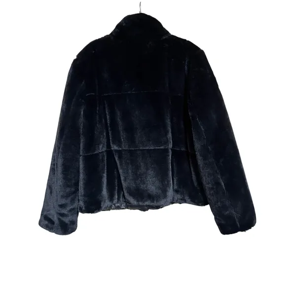 Levi's All Over Faux Fur Black Coat Size XL - Image 3