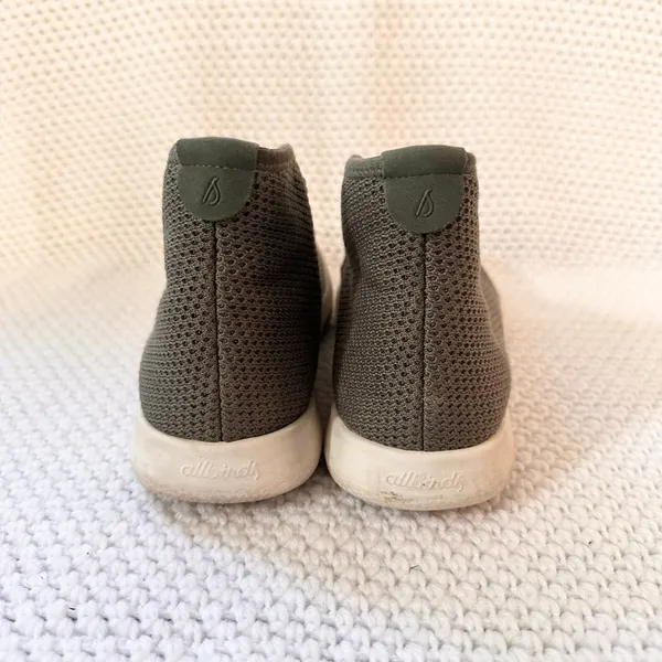 Allbirds Army Green Tree Toppers Mesh High Top Lace Up Sneakers Women 7 - Image 7