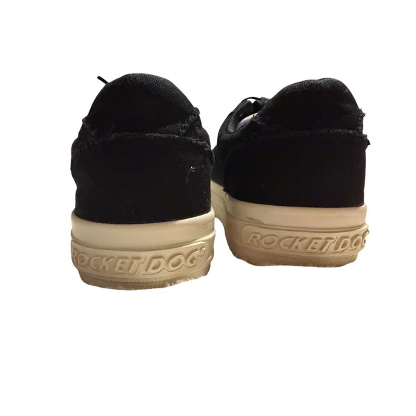 Rocket Dog Jazzin Black Canvas Low Top Frayed Sneakers Womens 9 C317/0721‎ - Image 4