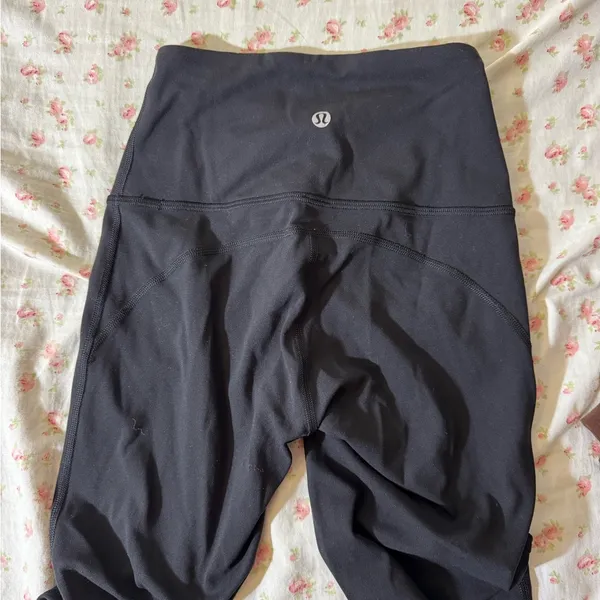 lululemon black groove pants super high rise size 2 - Image 2
