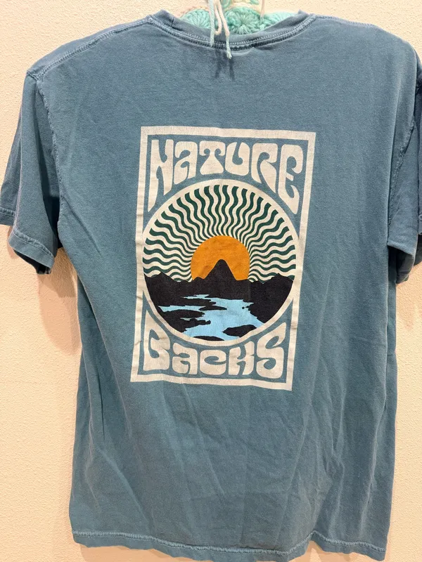 Comfort Colors T-Shirt shirt sleeve blue size M - Image 2