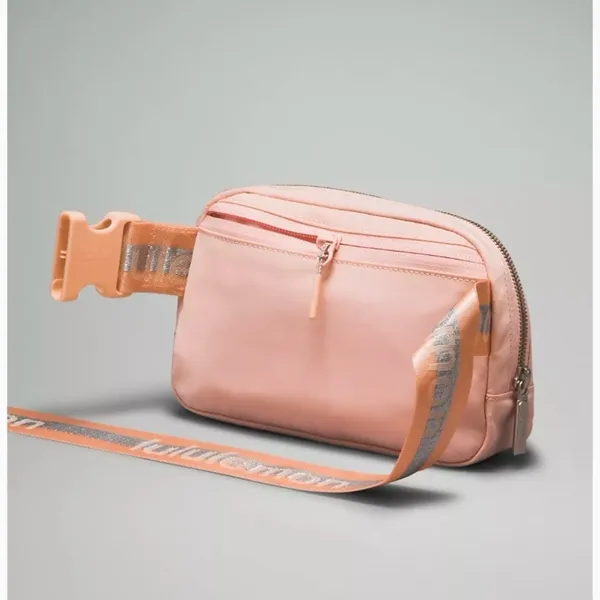 NWT Lululemon Everywhere Belt Bag 1L Pink Mist Silver Logo - Image 8