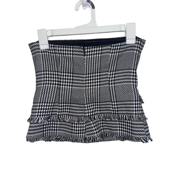 NWOT Lovers Friends Strapless Tweed Houndstooth Tube Top Small Revolve - Image 3