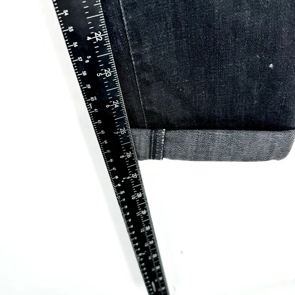 Adriano Goldschmied Silk Cigarette Skinny Black‎ Cropped Jeans Size 25R - Image 7