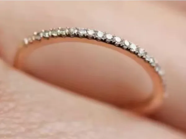 Delicate Gold Tone Pave - Image 3