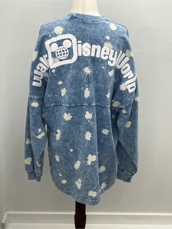 Disney Blue Acid Wash Walt Disney World Est 1971 Spirit Jersey Adult Medium - Image 6