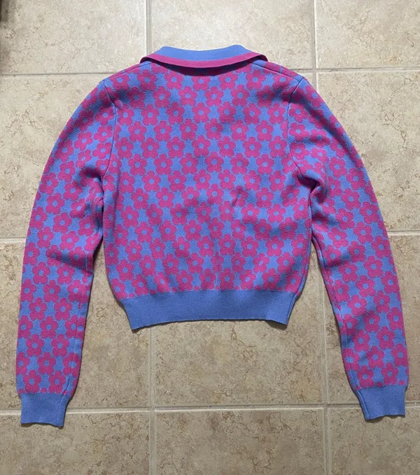 Flower Polo Sweater - Image 3