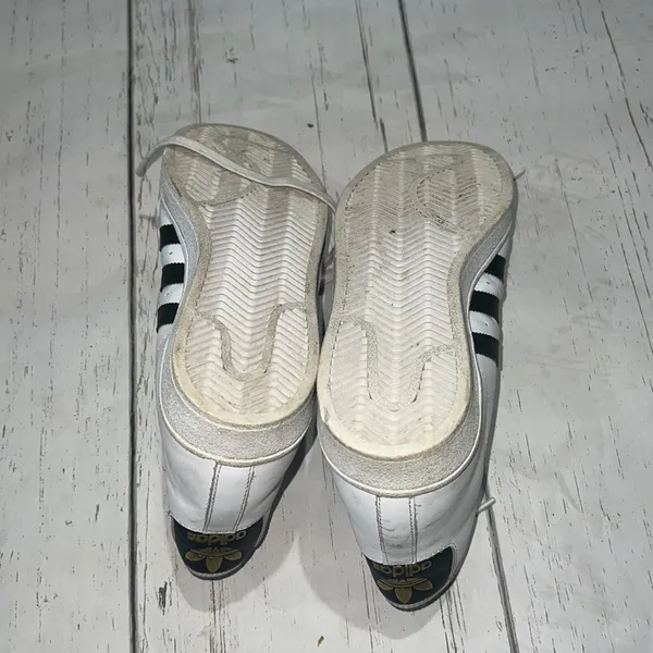 Adidas white and black high top sneakers - Image 5