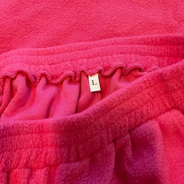 NWOT Pink Fleece Lounge Set Size M - Image 5