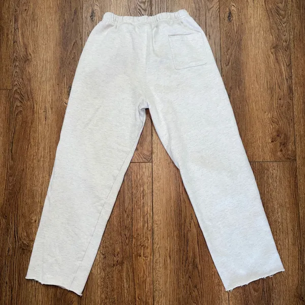 Champion Reverse Weave Gray Heather Sweatpants Raw Hem Womens Small Loungewear - Image 5