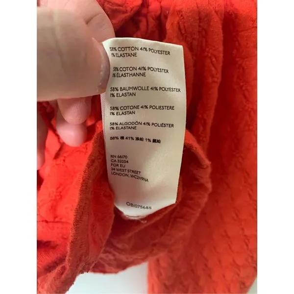 Free People Red Bustier Top boho orange size small - Image 5