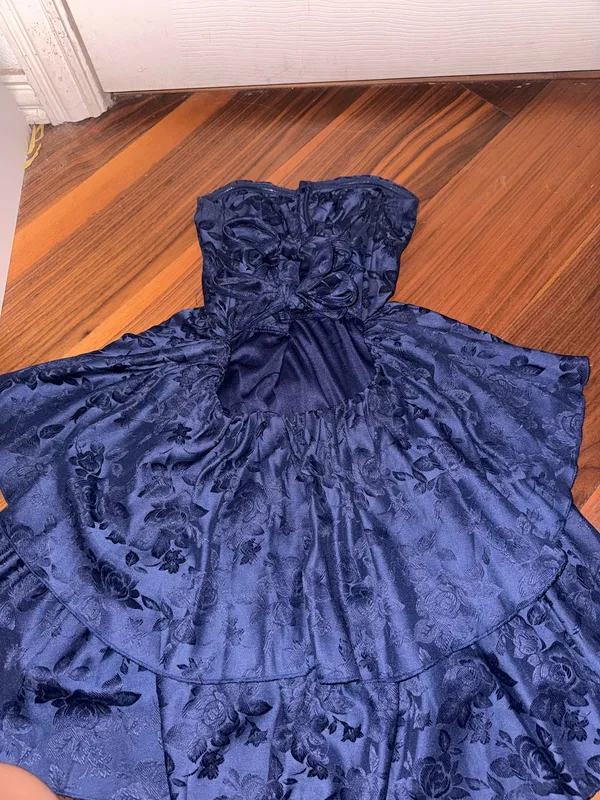 Lucy in the Sky Mini Dress Blue - Image 2