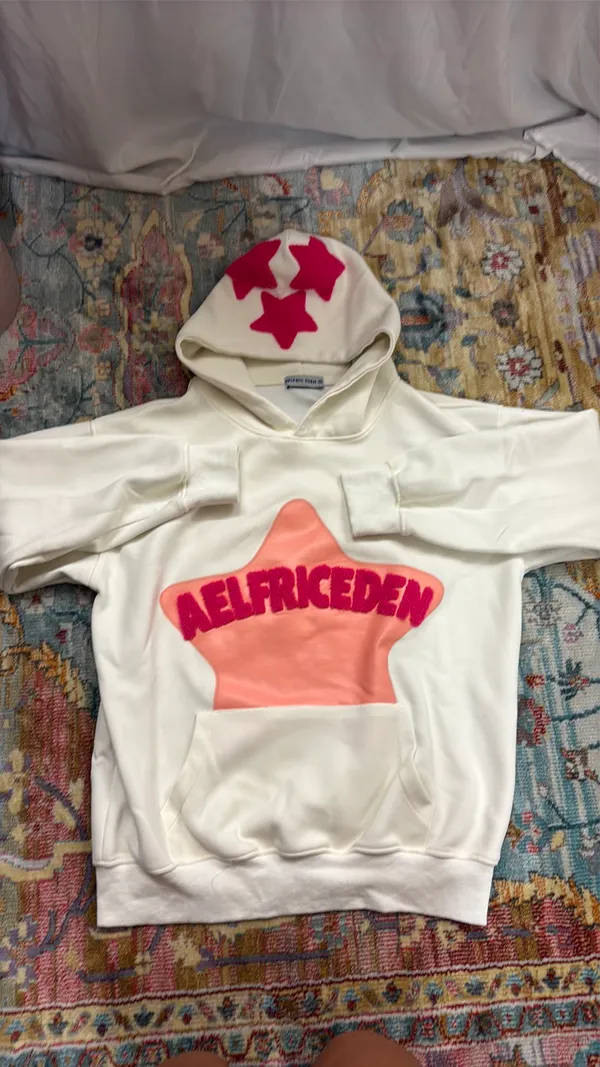 Aelfric Eden Hoodie Pink Star Cream - Image 5
