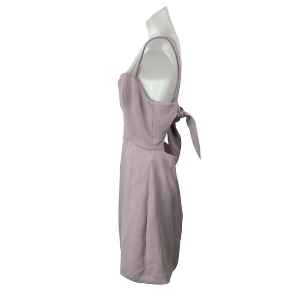 Aritzia Wilfred Lilac Purple Sleeveless Square Neck Fit & Flare Mini Dress 10 - Image 2