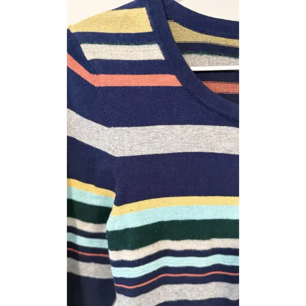Anthropologie Moth Sweater Dress Long Sleeve Striped Size Small 2714 - Image 4