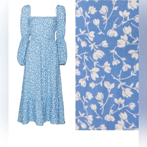 Reformation dress size 6 flattering silhouette, accentuated by the puff sleeves - Image 5